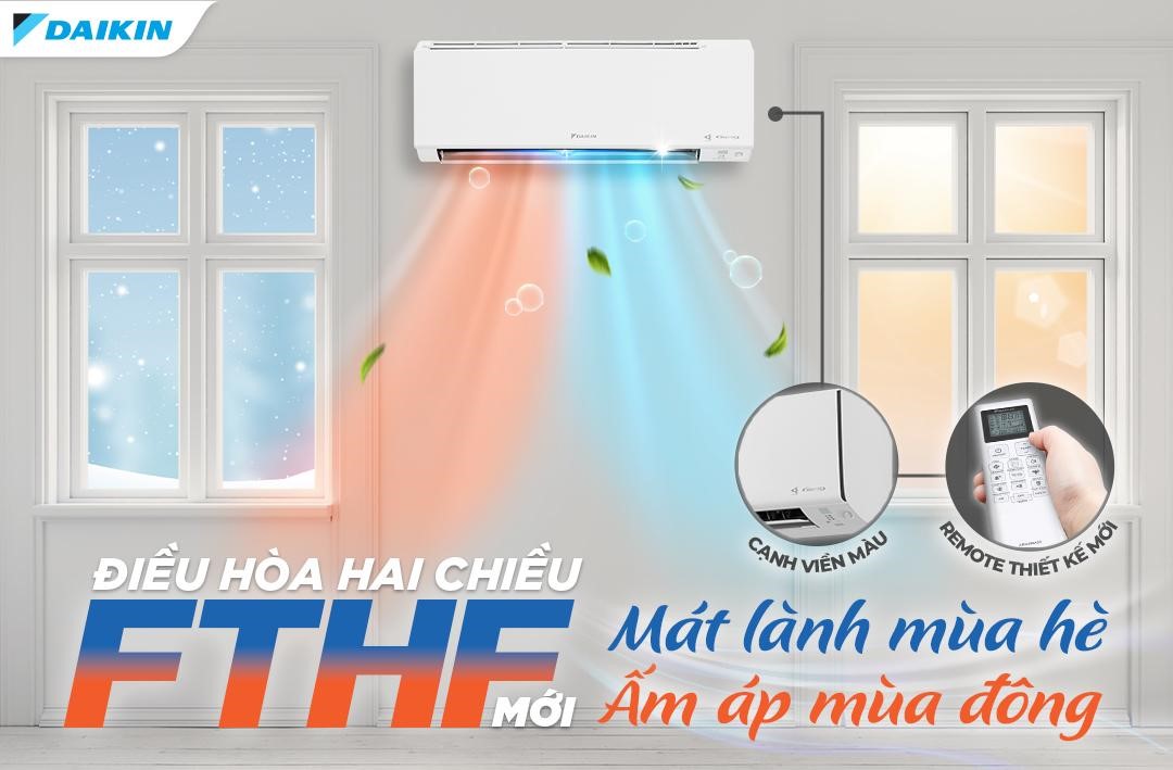 Điều hòa Daikin 2 chiều Inverter 9000BTU FTHF25XVMV